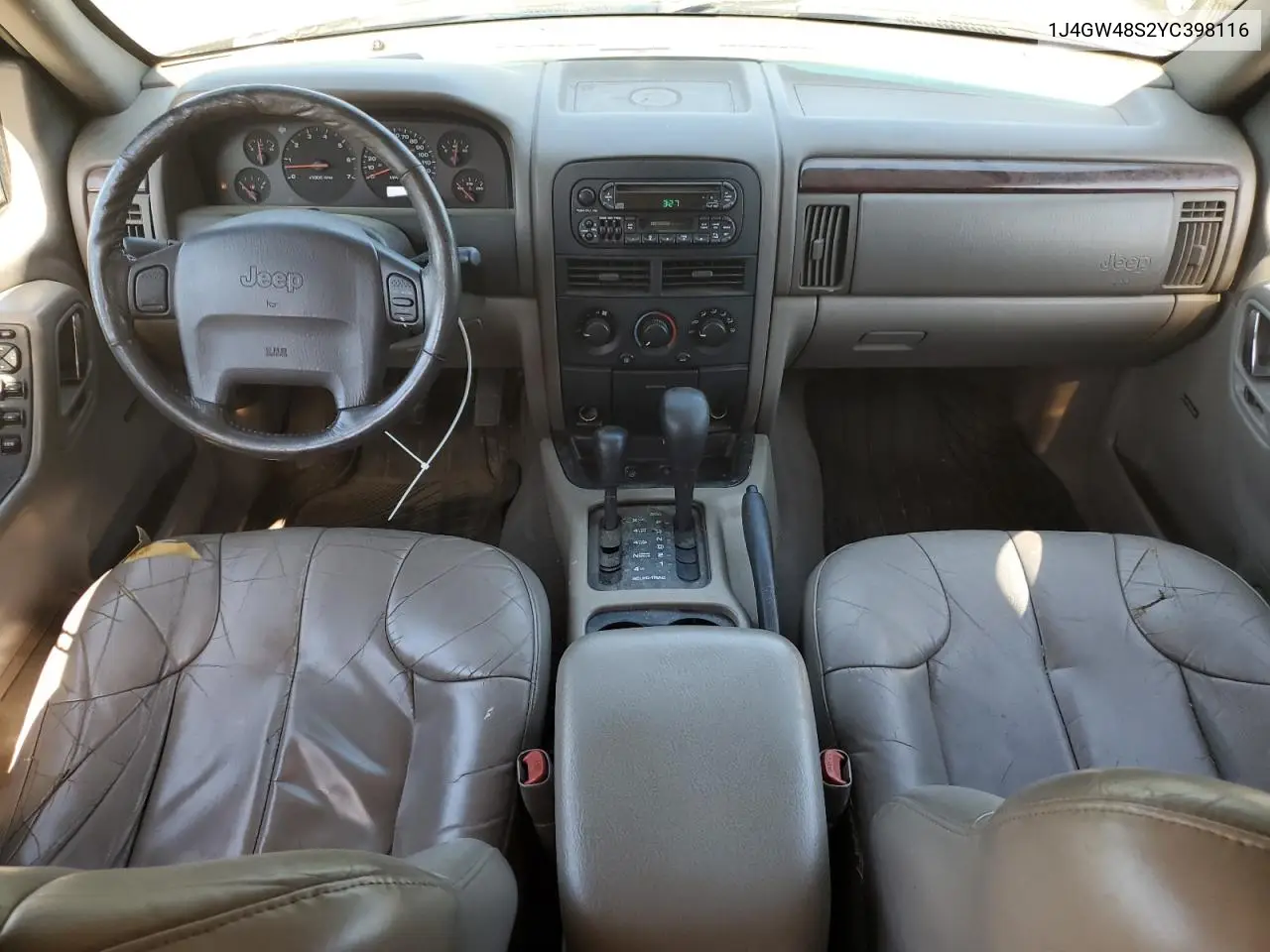 2000 Jeep Grand Cherokee Laredo VIN: 1J4GW48S2YC398116 Lot: 61828385