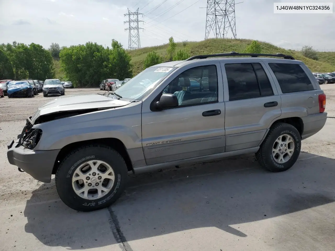2000 Jeep Grand Cherokee Laredo VIN: 1J4GW48N1YC324356 Lot: 62011305