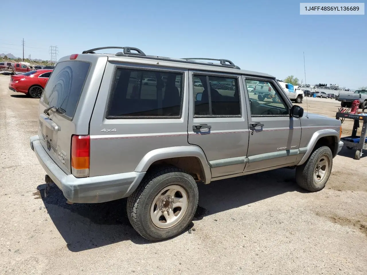 2000 Jeep Cherokee Sport VIN: 1J4FF48S6YL136689 Lot: 62316245