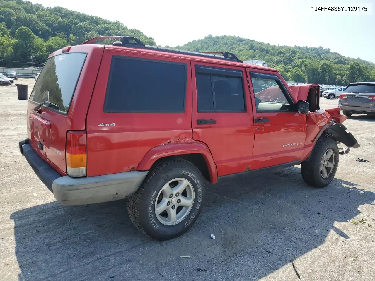 2000 Jeep Cherokee Sport VIN: 1J4FF48S6YL129175 Lot: 62481615