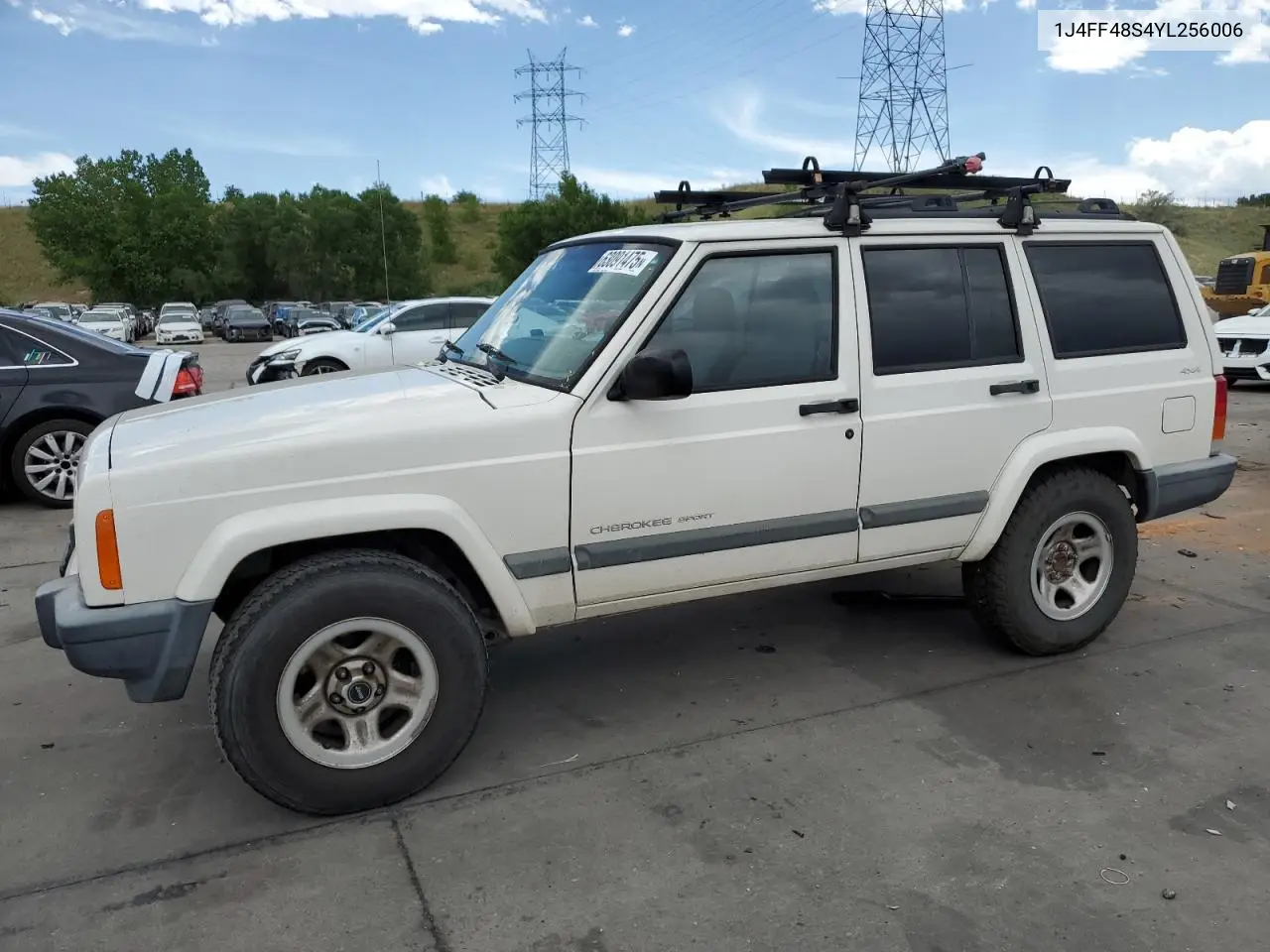 2000 Jeep Cherokee Sport VIN: 1J4FF48S4YL256006 Lot: 63091475