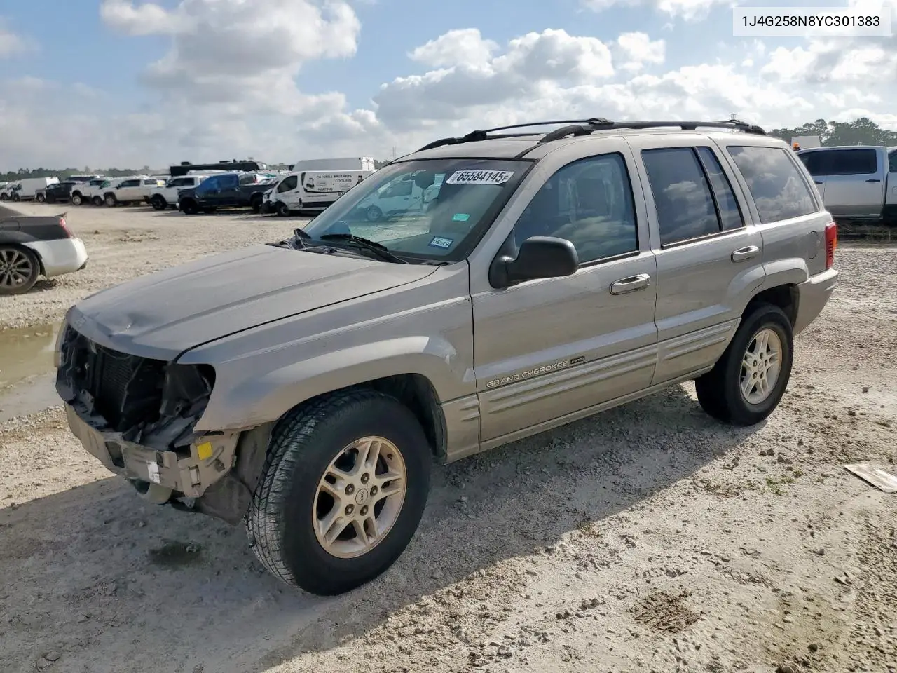 2000 Jeep Grand Cherokee Limited VIN: 1J4G258N8YC301383 Lot: 65584145