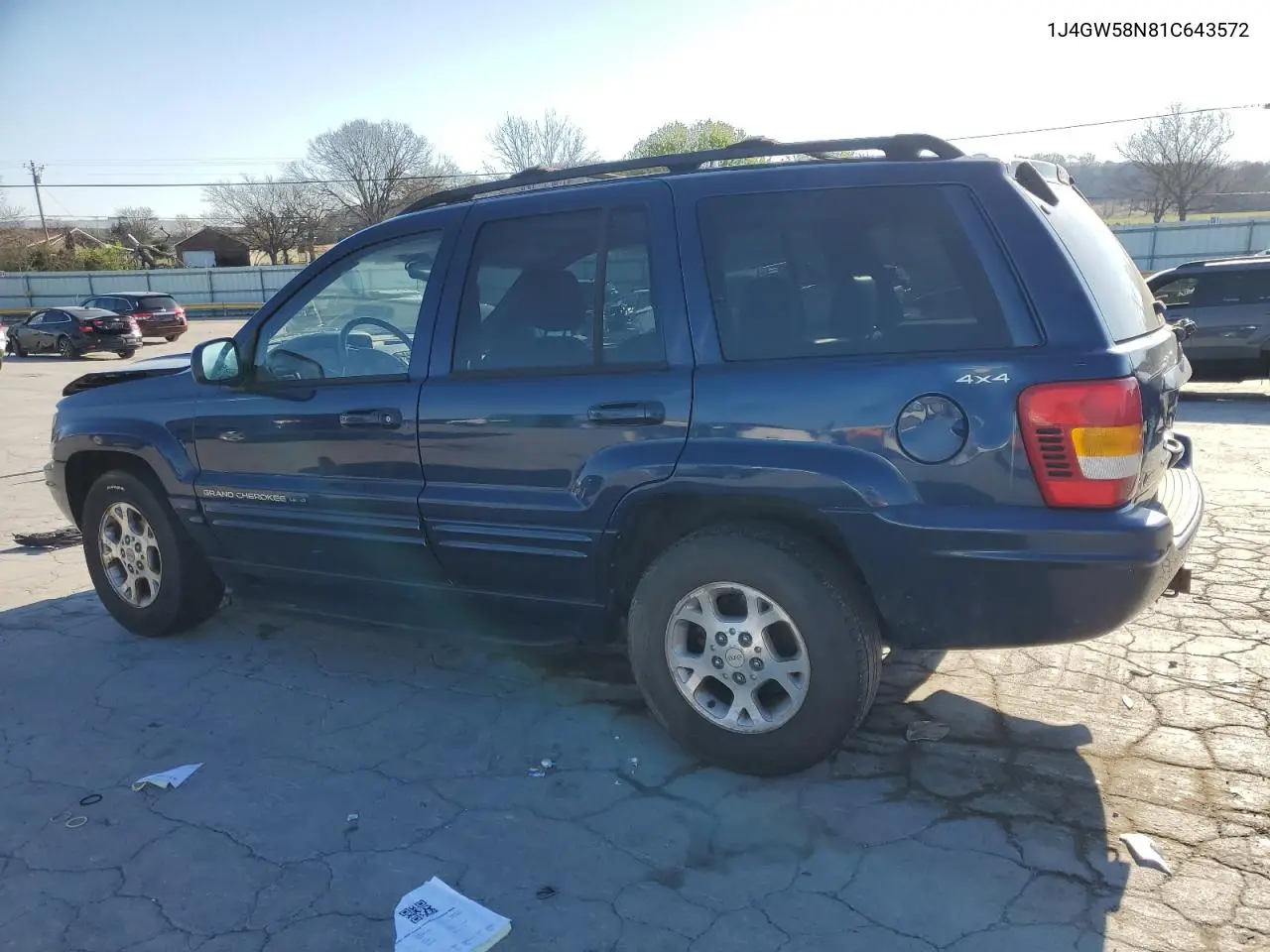 2001 Jeep Grand Cherokee Limited VIN: 1J4GW58N81C643572 Lot: 49119035