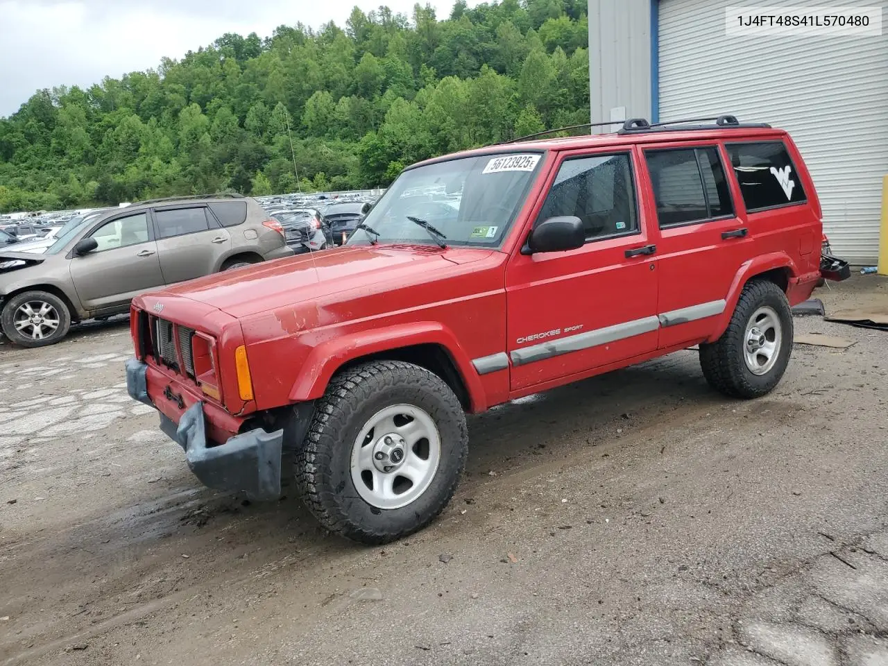 2001 Jeep Cherokee Sport VIN: 1J4FT48S41L570480 Lot: 56123925