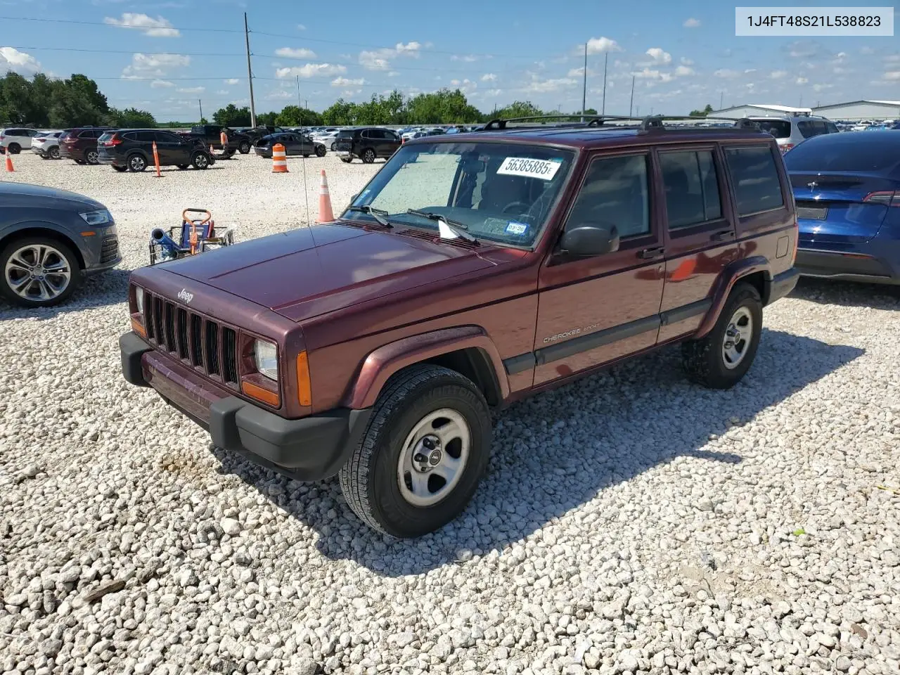 2001 Jeep Cherokee Sport VIN: 1J4FT48S21L538823 Lot: 56385885