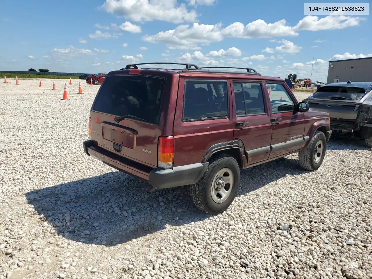2001 Jeep Cherokee Sport VIN: 1J4FT48S21L538823 Lot: 56385885