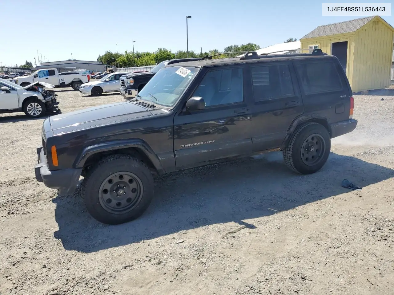 2001 Jeep Cherokee Sport VIN: 1J4FF48S51L536443 Lot: 62494025