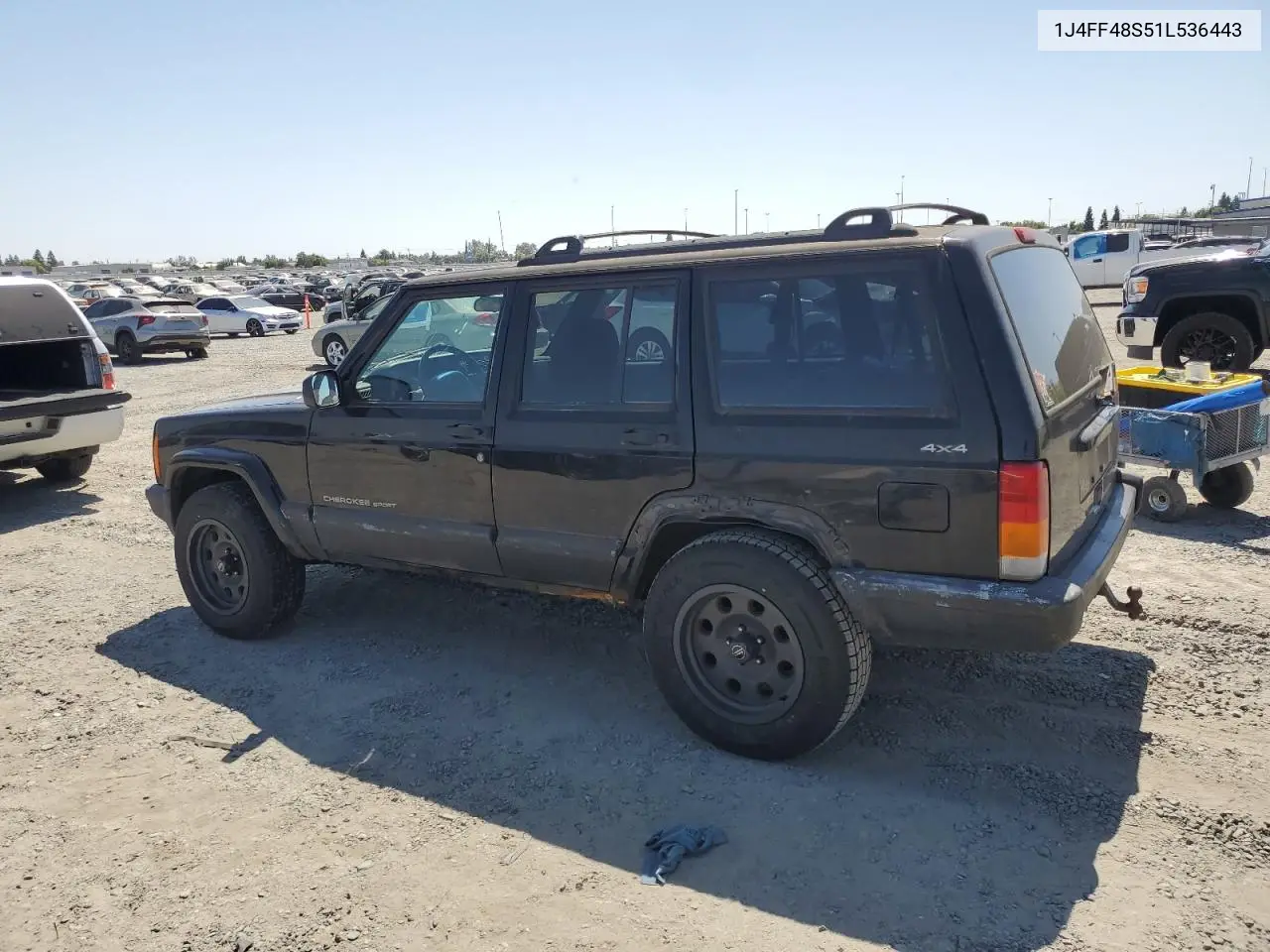 2001 Jeep Cherokee Sport VIN: 1J4FF48S51L536443 Lot: 62494025