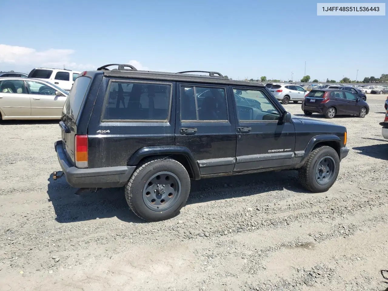 2001 Jeep Cherokee Sport VIN: 1J4FF48S51L536443 Lot: 62494025