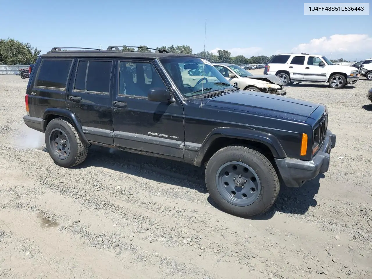 2001 Jeep Cherokee Sport VIN: 1J4FF48S51L536443 Lot: 62494025