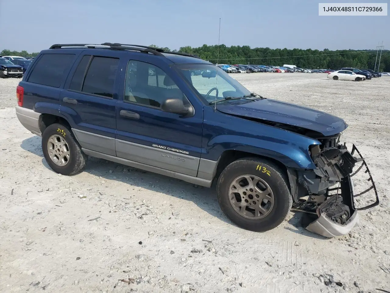 2001 Jeep Grand Cherokee Laredo VIN: 1J4GX48S11C729366 Lot: 62524565