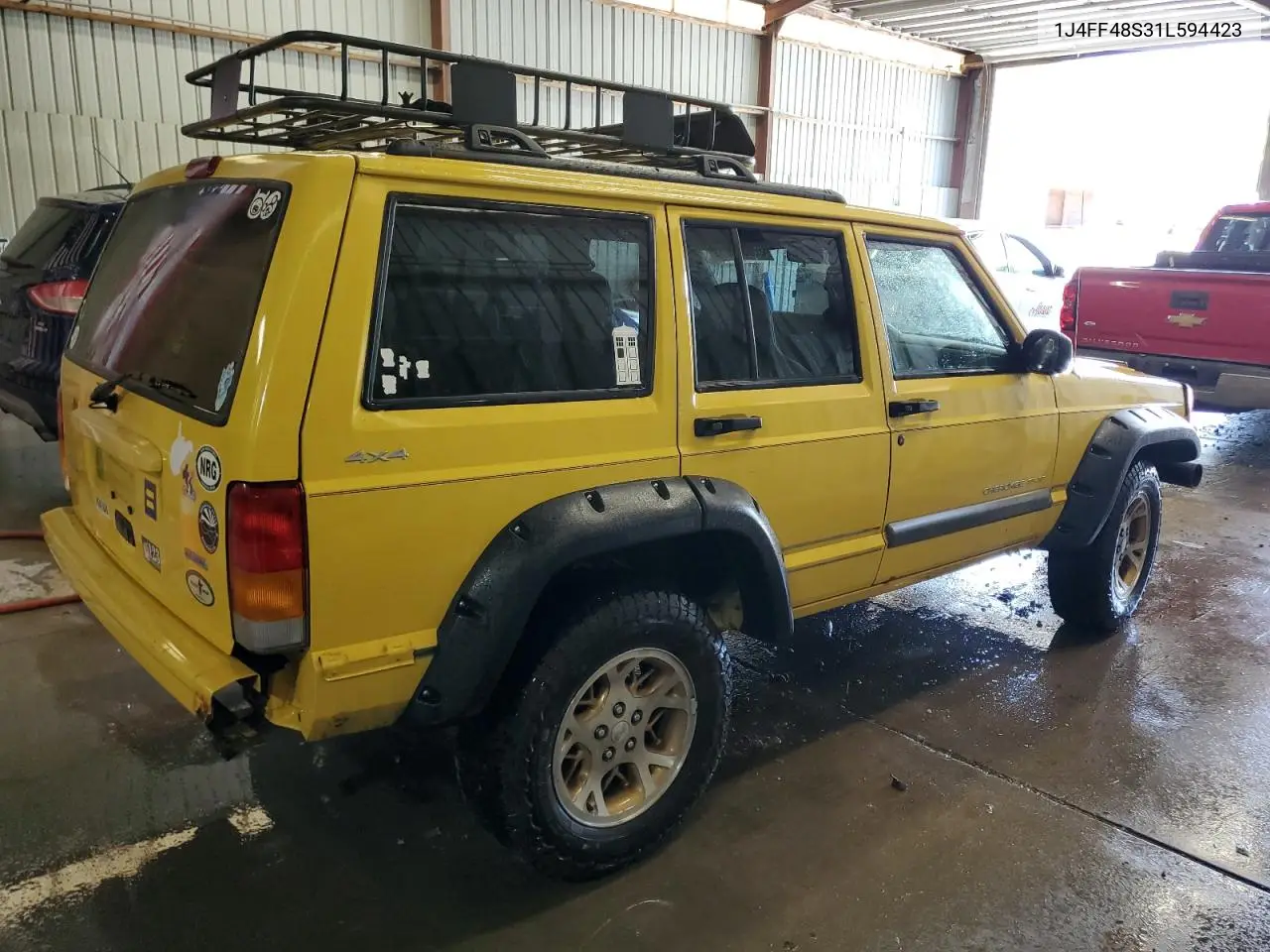 2001 Jeep Cherokee Sport VIN: 1J4FF48S31L594423 Lot: 62584895