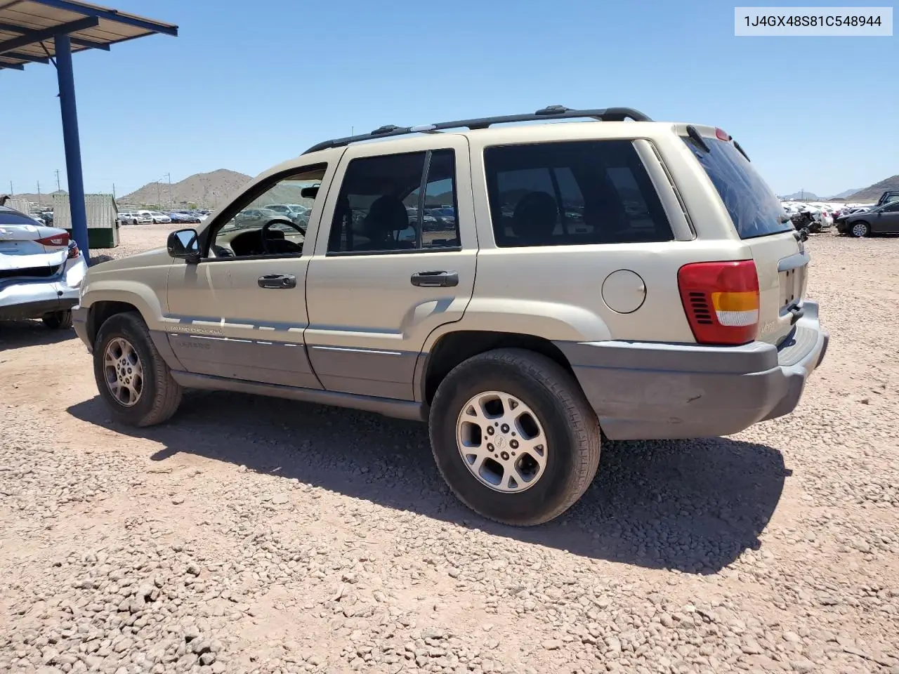 2001 Jeep Grand Cherokee Laredo VIN: 1J4GX48S81C548944 Lot: 62779405