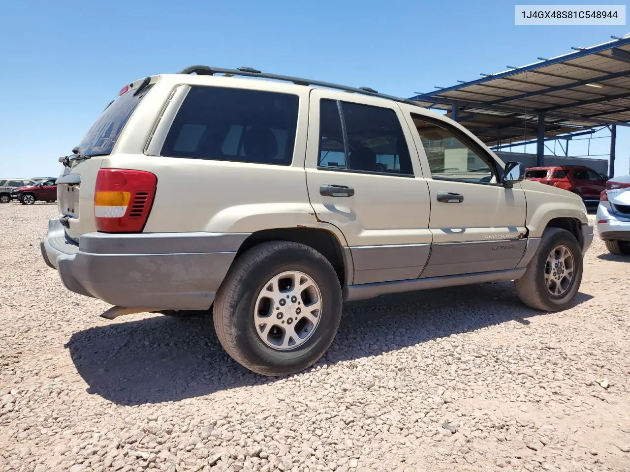 2001 Jeep Grand Cherokee Laredo VIN: 1J4GX48S81C548944 Lot: 62779405