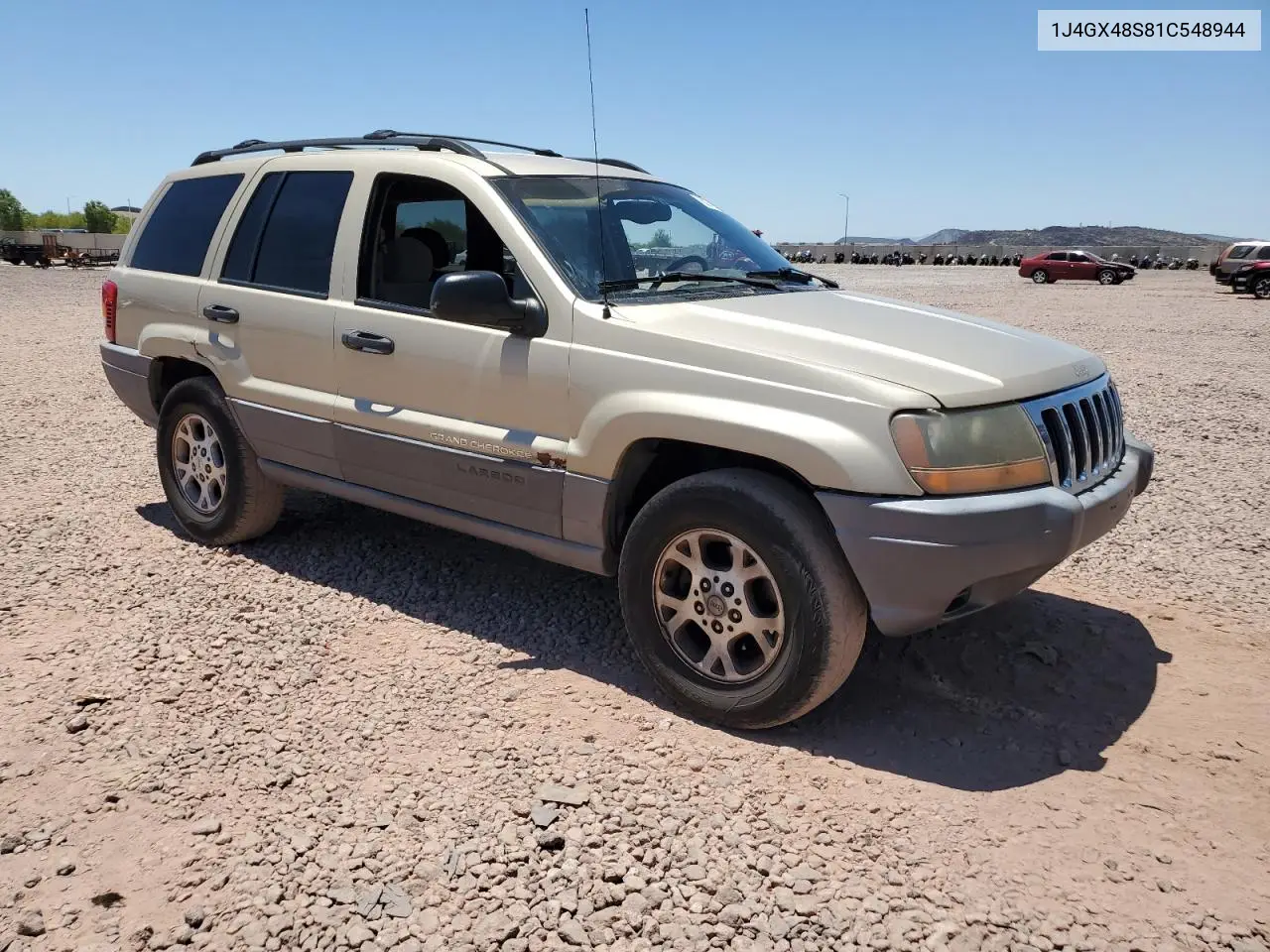 2001 Jeep Grand Cherokee Laredo VIN: 1J4GX48S81C548944 Lot: 62779405