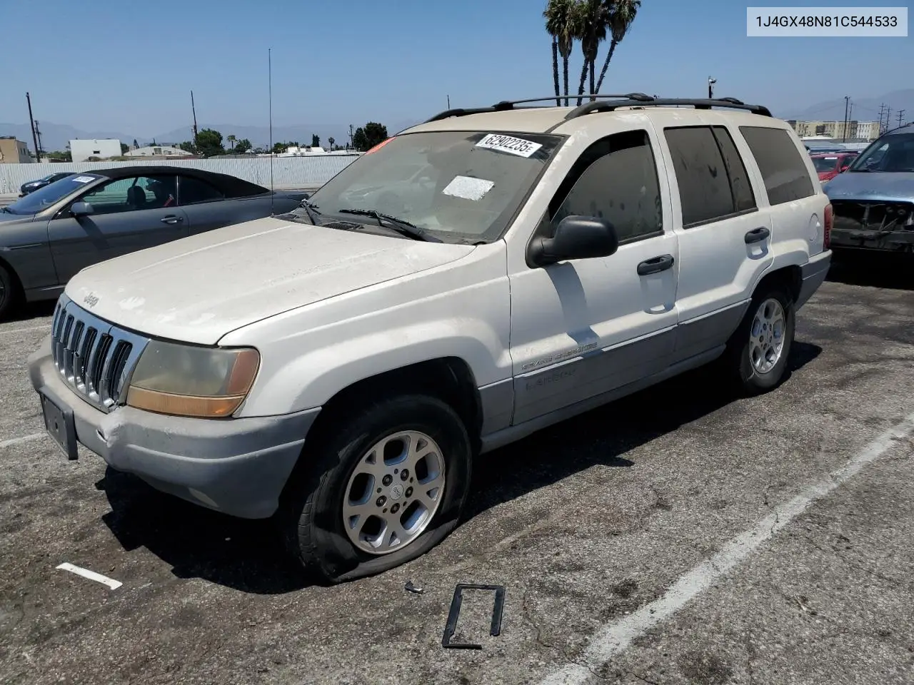 2001 Jeep Grand Cherokee Laredo VIN: 1J4GX48N81C544533 Lot: 62902235