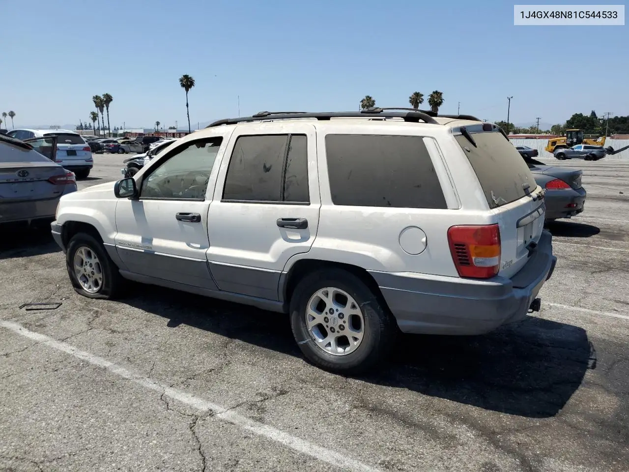2001 Jeep Grand Cherokee Laredo VIN: 1J4GX48N81C544533 Lot: 62902235