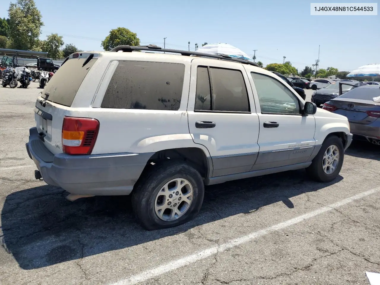 2001 Jeep Grand Cherokee Laredo VIN: 1J4GX48N81C544533 Lot: 62902235