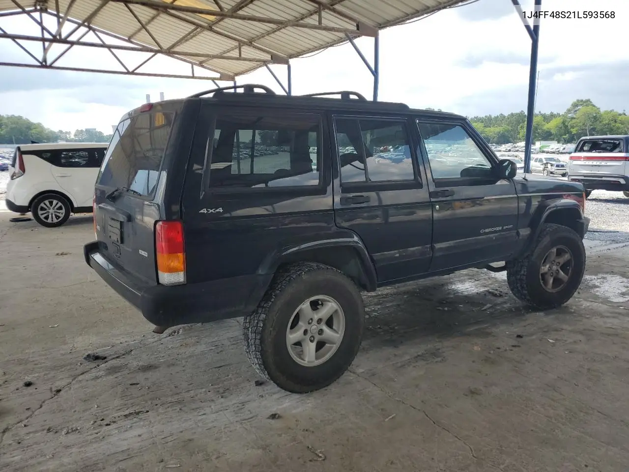 2001 Jeep Cherokee Sport VIN: 1J4FF48S21L593568 Lot: 62933355