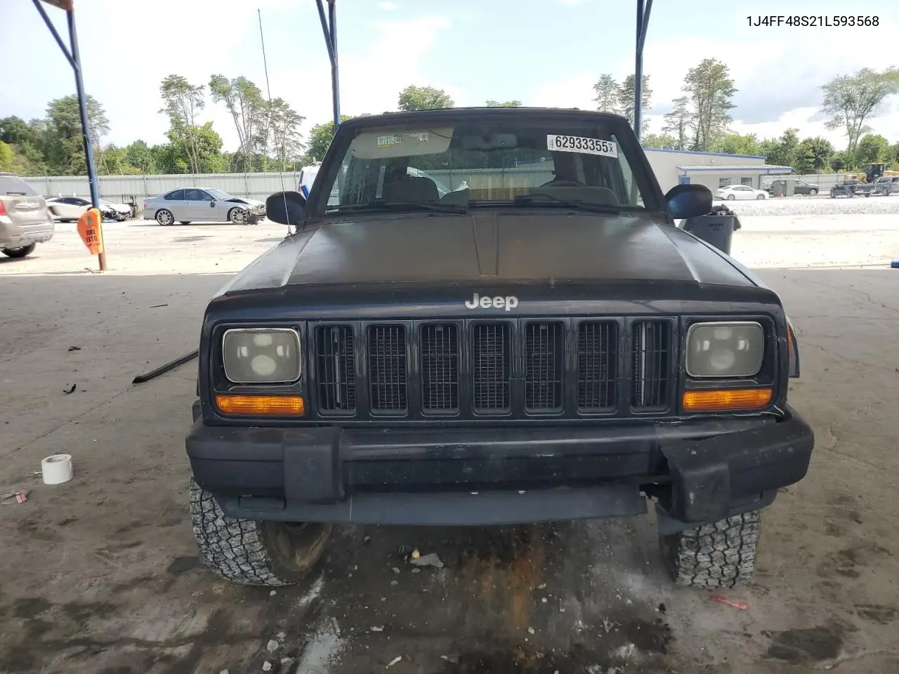 2001 Jeep Cherokee Sport VIN: 1J4FF48S21L593568 Lot: 62933355