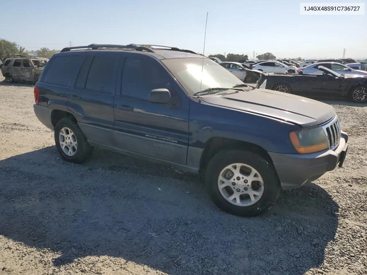 2001 Jeep Grand Cherokee Laredo VIN: 1J4GX48S91C736727 Lot: 62941485