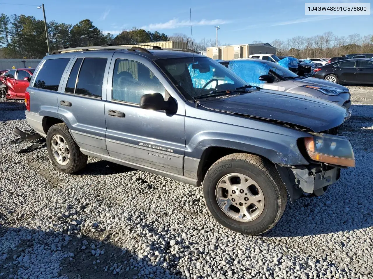 2001 Jeep Grand Cherokee Laredo VIN: 1J4GW48S91C578800 Lot: 87934695