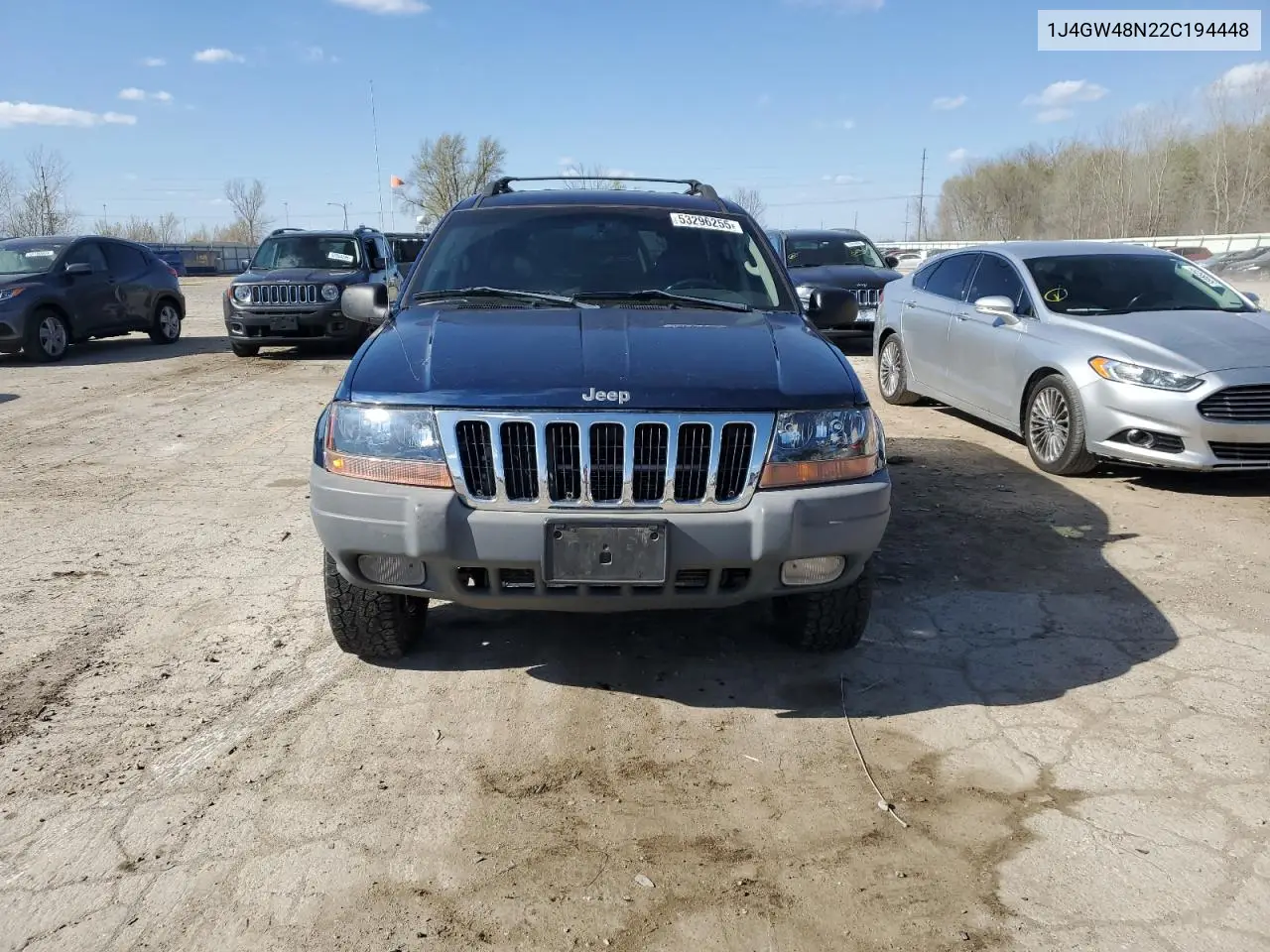 2002 Jeep Grand Cherokee Laredo VIN: 1J4GW48N22C194448 Lot: 53296255