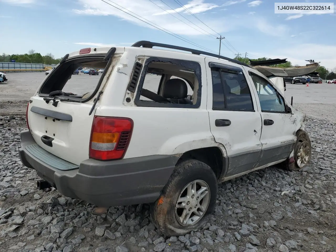 2002 Jeep Grand Cherokee Laredo VIN: 1J4GW48S22C322614 Lot: 53345805