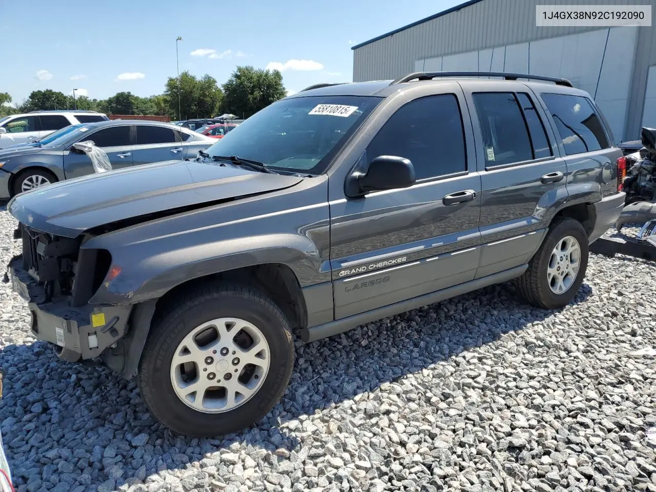2002 Jeep Grand Cherokee Sport VIN: 1J4GX38N92C192090 Lot: 55810815