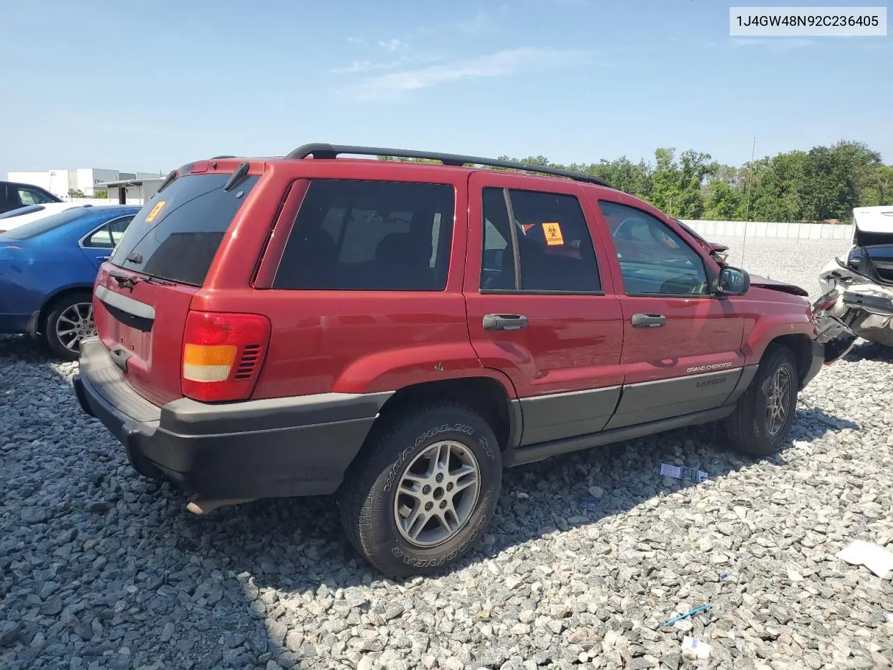 2002 Jeep Grand Cherokee Laredo VIN: 1J4GW48N92C236405 Lot: 56189795