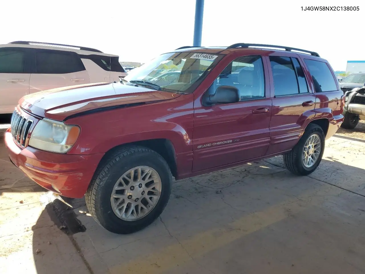 2002 Jeep Grand Cherokee Limited VIN: 1J4GW58NX2C138005 Lot: 56314655