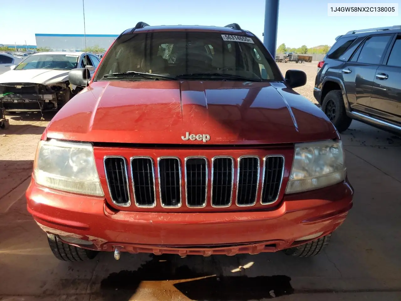 2002 Jeep Grand Cherokee Limited VIN: 1J4GW58NX2C138005 Lot: 56314655