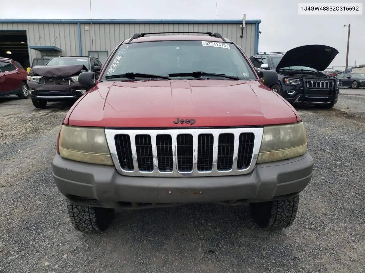 2002 Jeep Grand Cherokee Laredo VIN: 1J4GW48S32C316692 Lot: 62741475
