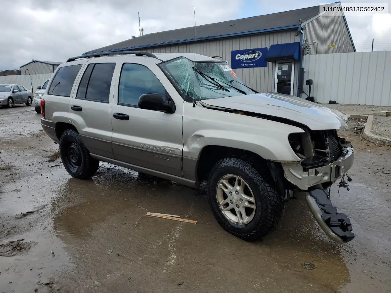 1j4gw48s13c562402 1J4GW48S13C562402 2003 Jeep Grand Cherokee Laredo