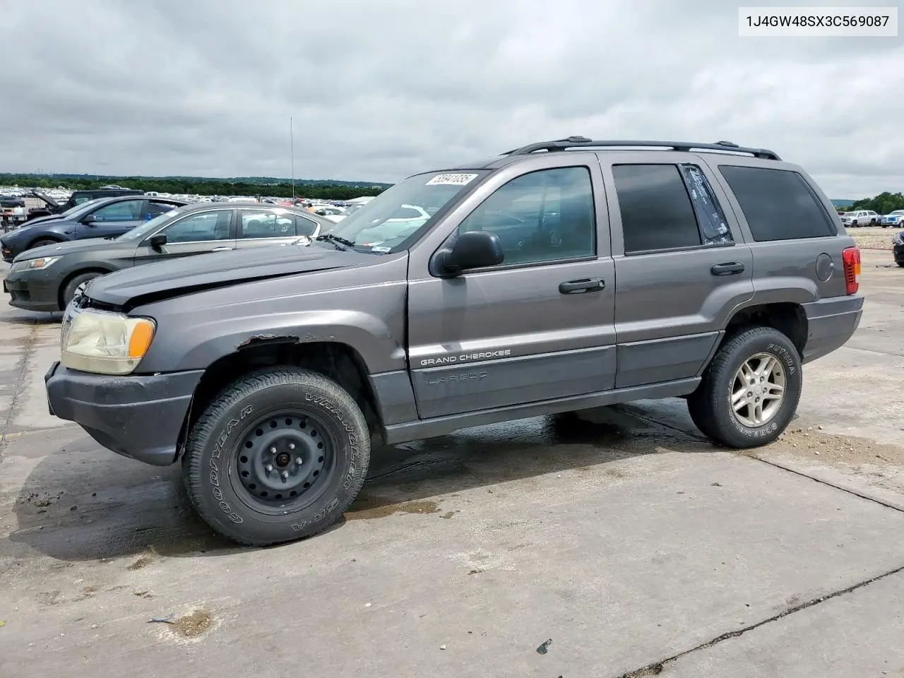 2003 Jeep Grand Cherokee Laredo VIN: 1J4GW48SX3C569087 Lot: 55941035