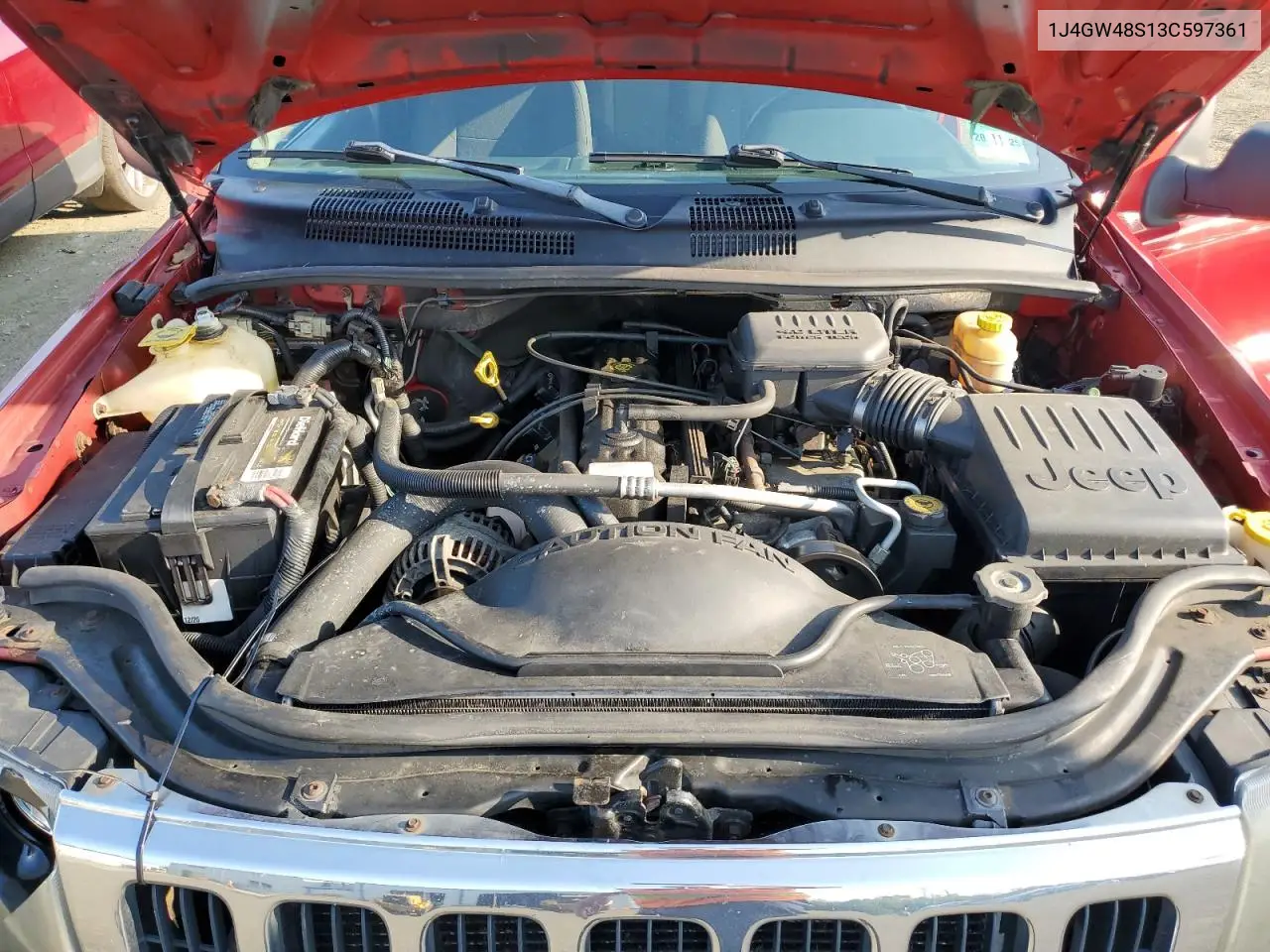 2003 Jeep Grand Cherokee Laredo VIN: 1J4GW48S13C597361 Lot: 60934535