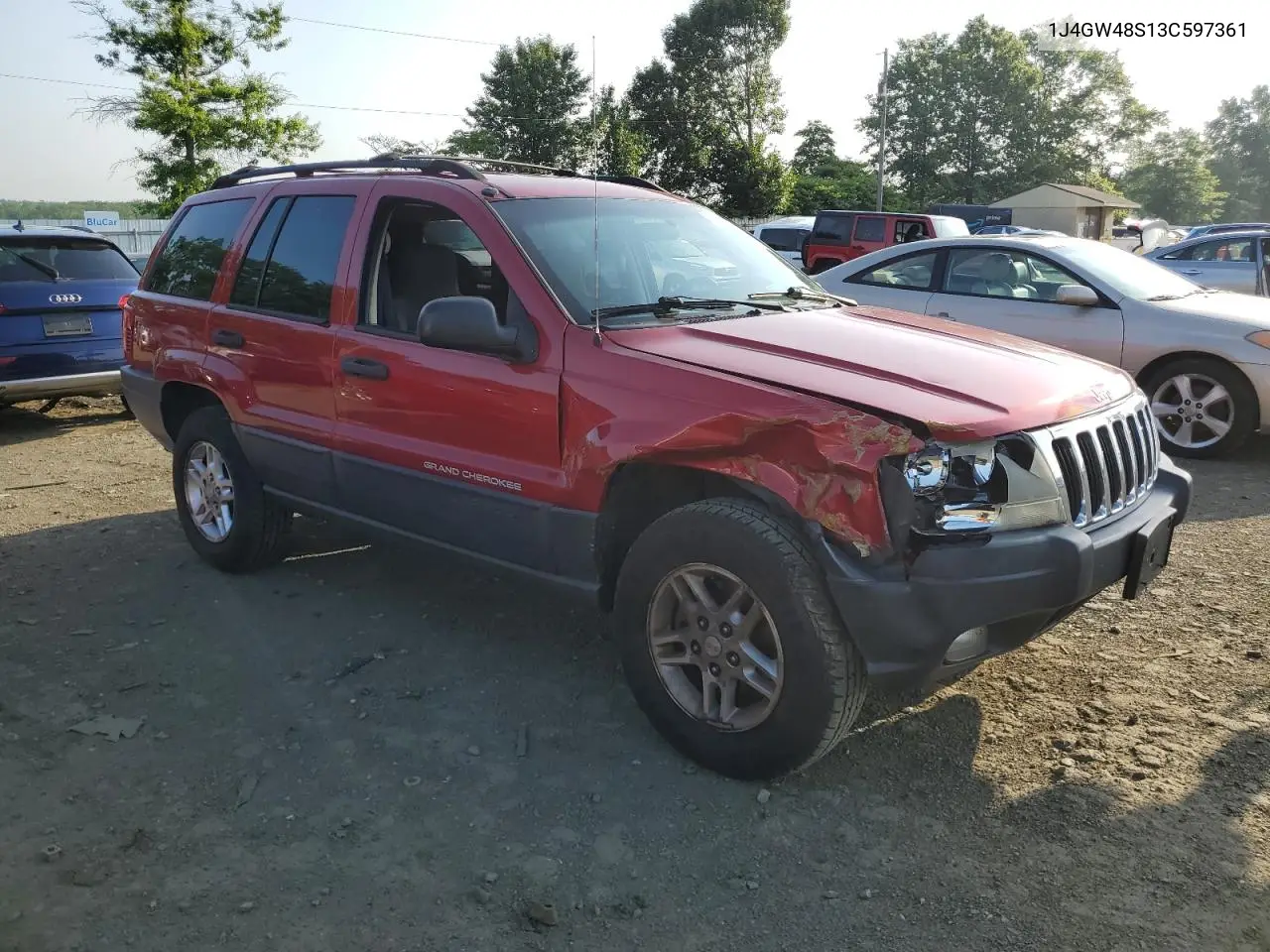 2003 Jeep Grand Cherokee Laredo VIN: 1J4GW48S13C597361 Lot: 60934535