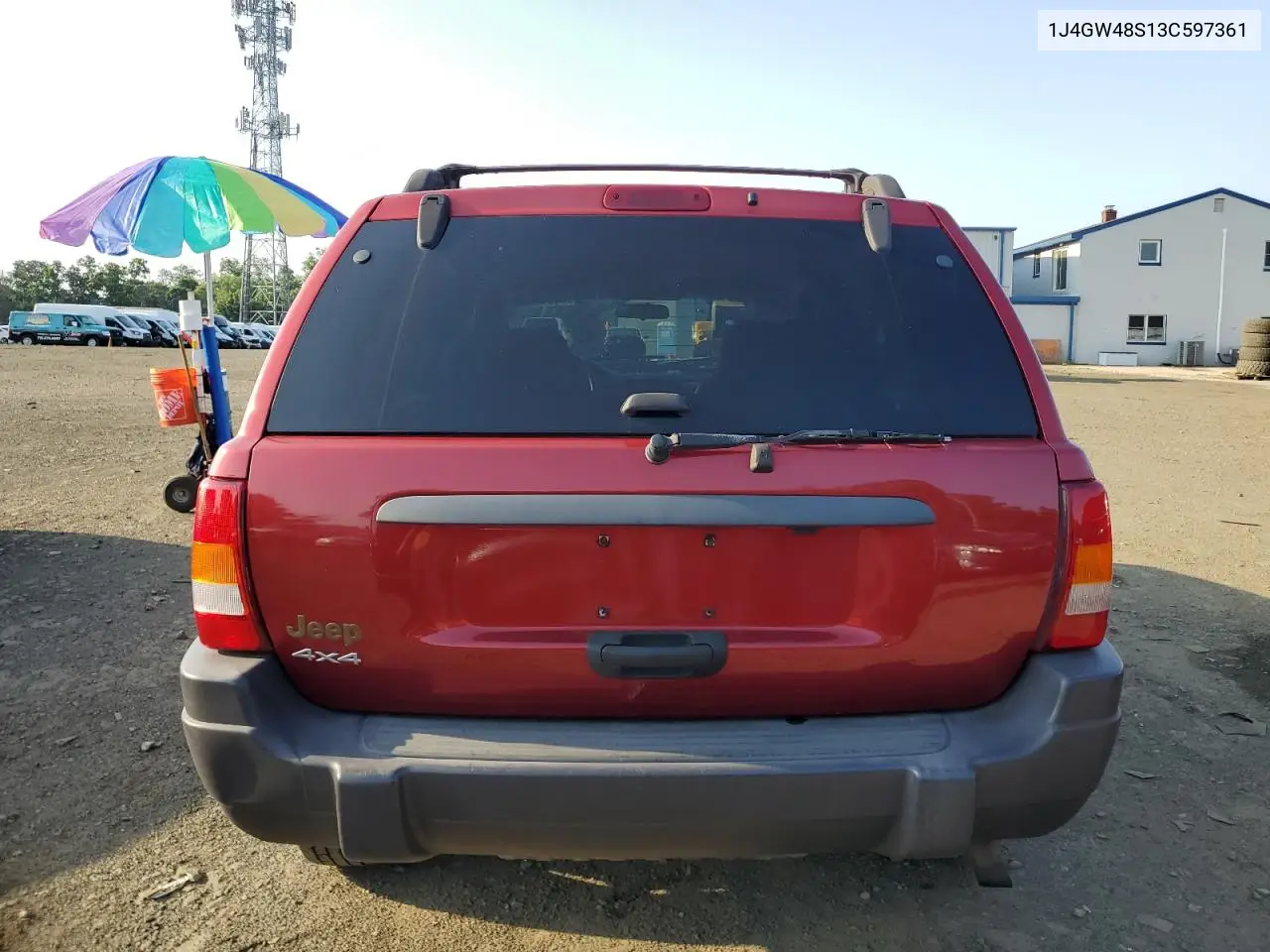 2003 Jeep Grand Cherokee Laredo VIN: 1J4GW48S13C597361 Lot: 60934535