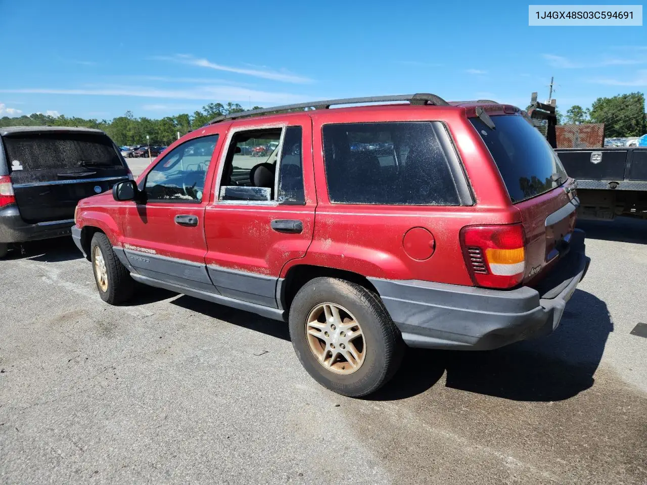 2003 Jeep Grand Cherokee Laredo VIN: 1J4GX48S03C594691 Lot: 62909745