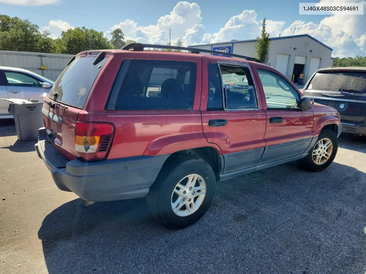 2003 Jeep Grand Cherokee Laredo VIN: 1J4GX48S03C594691 Lot: 62909745
