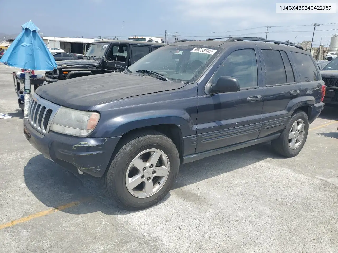 2004 Jeep Grand Cherokee Laredo VIN: 1J4GX48S24C422759 Lot: 65653745
