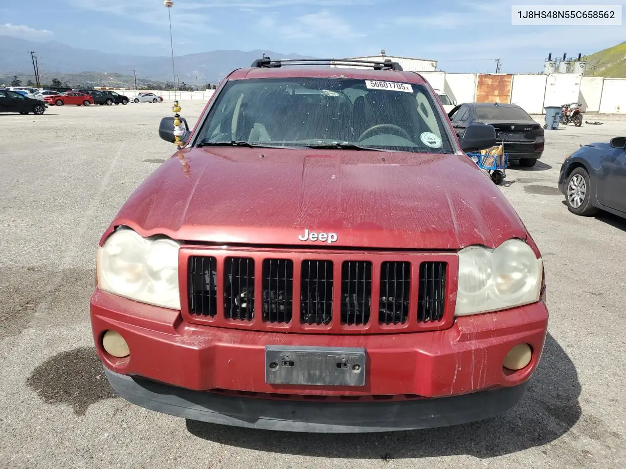 2005 Jeep Grand Cherokee Laredo VIN: 1J8HS48N55C658562 Lot: 56601705