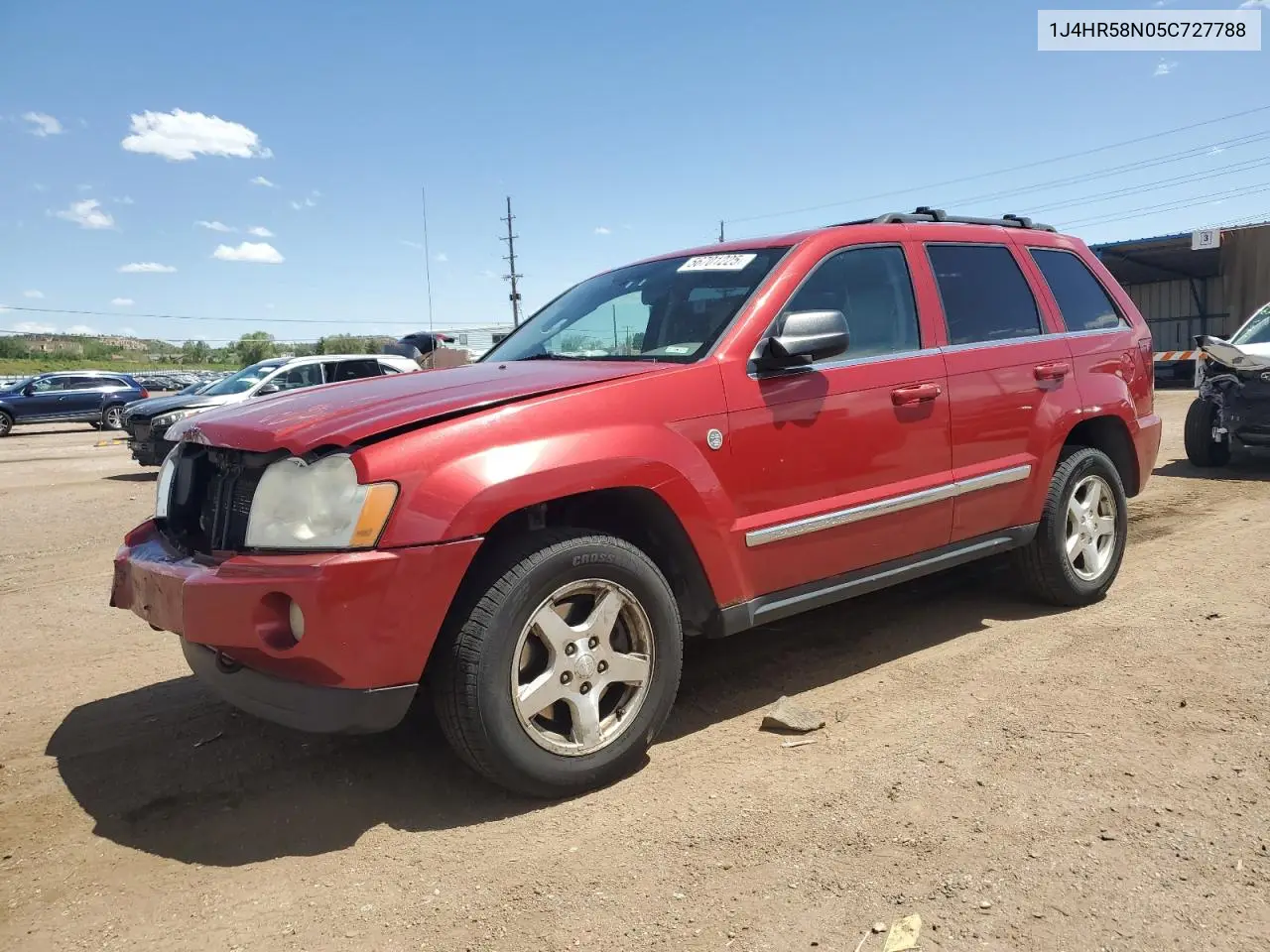 2005 Jeep Grand Cherokee Limited VIN: 1J4HR58N05C727788 Lot: 56701225