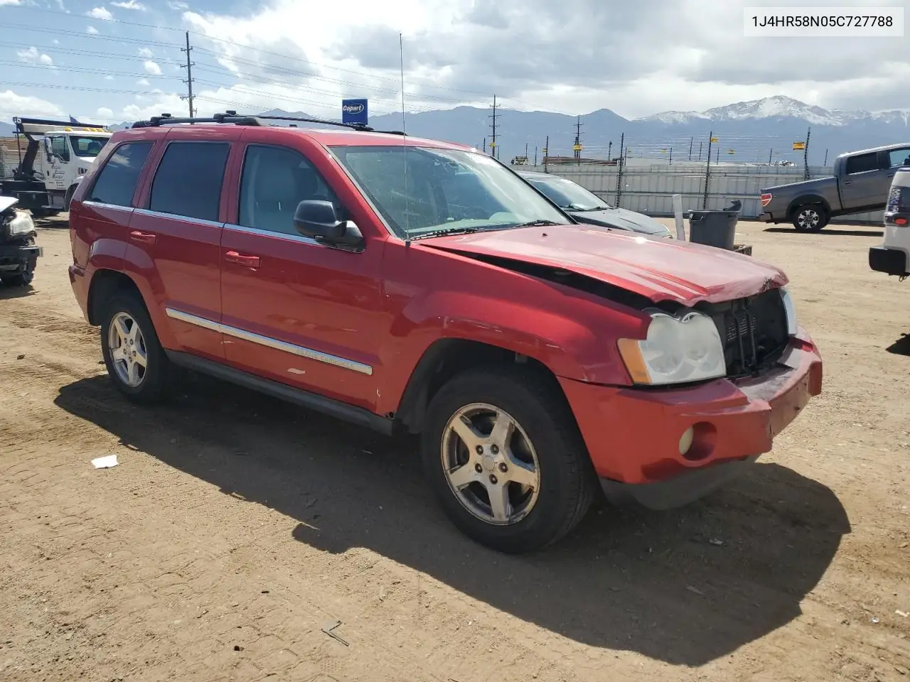 2005 Jeep Grand Cherokee Limited VIN: 1J4HR58N05C727788 Lot: 56701225