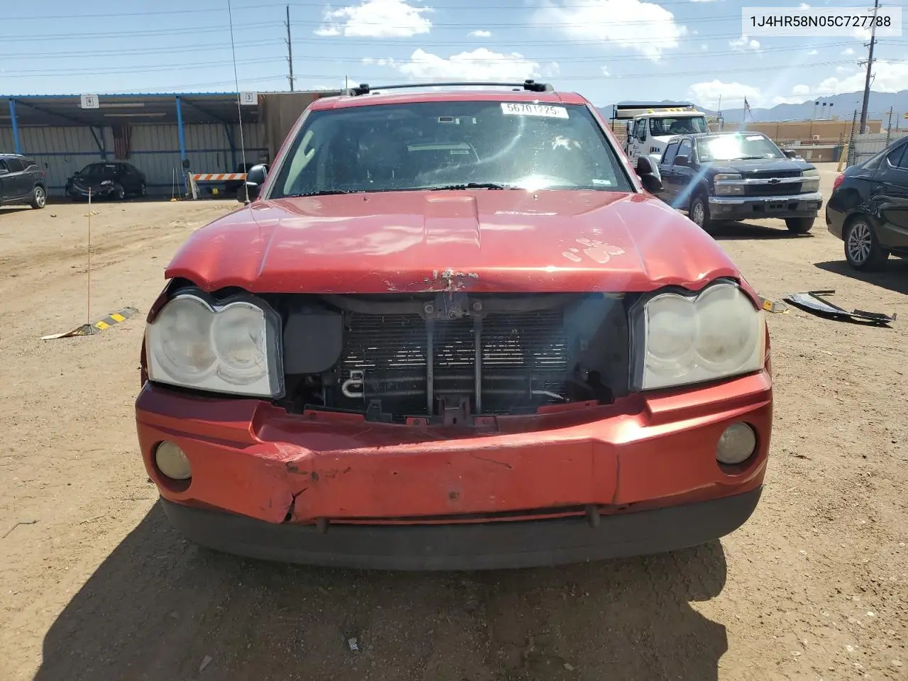 2005 Jeep Grand Cherokee Limited VIN: 1J4HR58N05C727788 Lot: 56701225