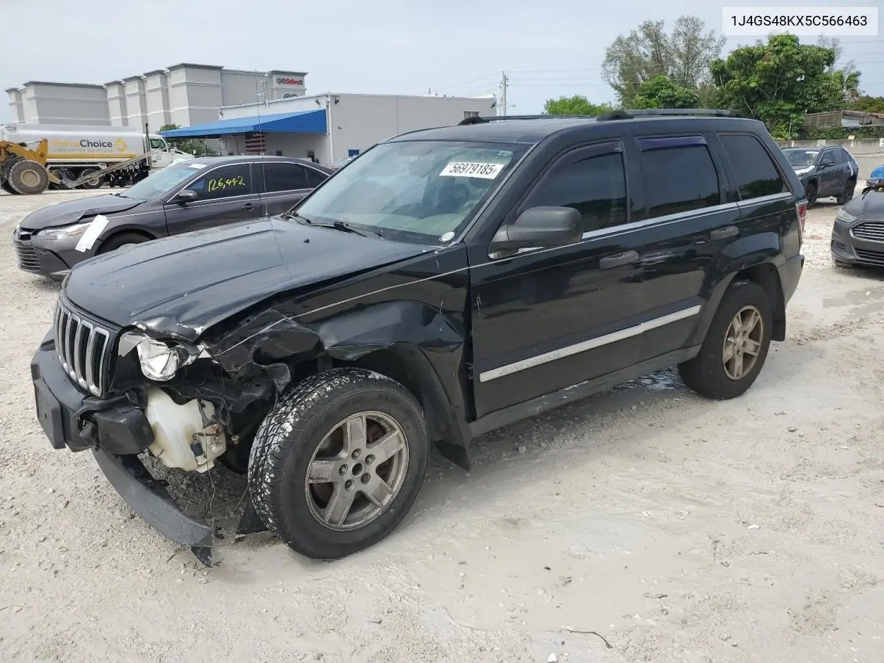 2005 Jeep Grand Cherokee Laredo VIN: 1J4GS48KX5C566463 Lot: 56979185