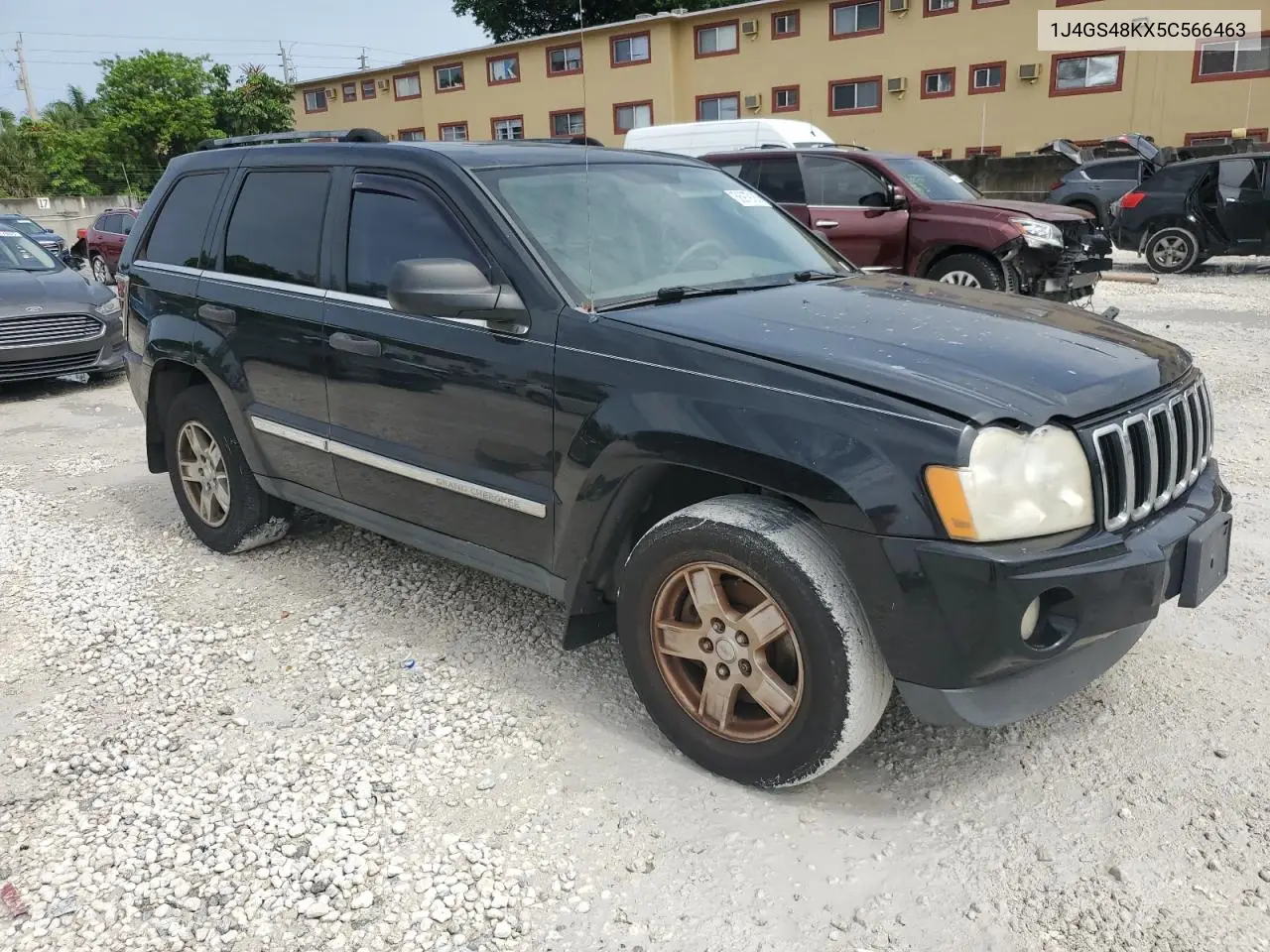 2005 Jeep Grand Cherokee Laredo VIN: 1J4GS48KX5C566463 Lot: 56979185