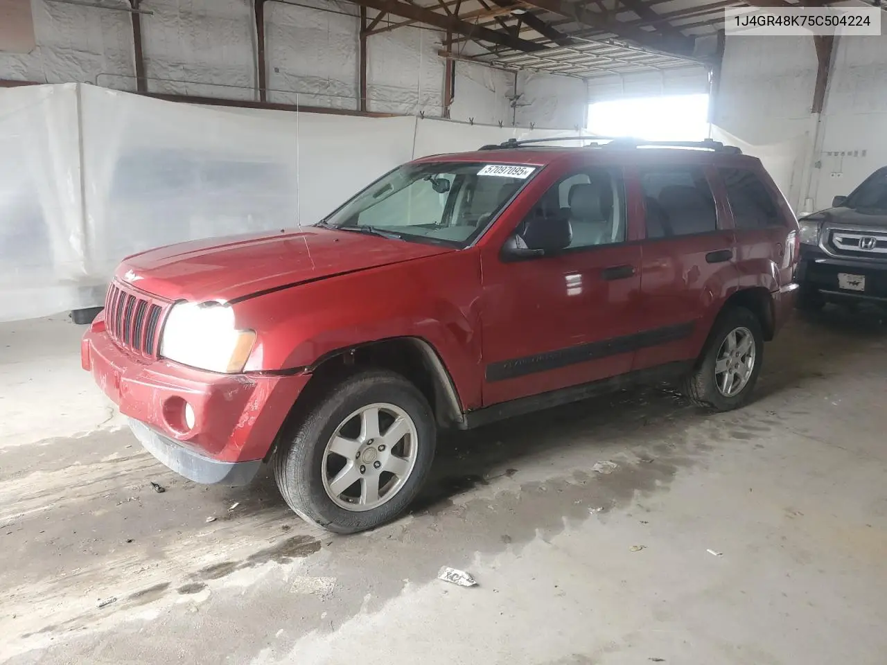 2005 Jeep Grand Cherokee Laredo VIN: 1J4GR48K75C504224 Lot: 57097095