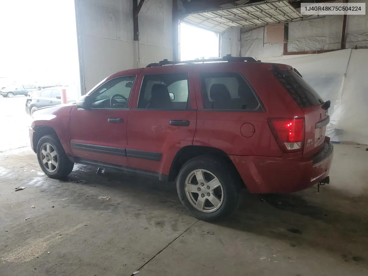 2005 Jeep Grand Cherokee Laredo VIN: 1J4GR48K75C504224 Lot: 57097095