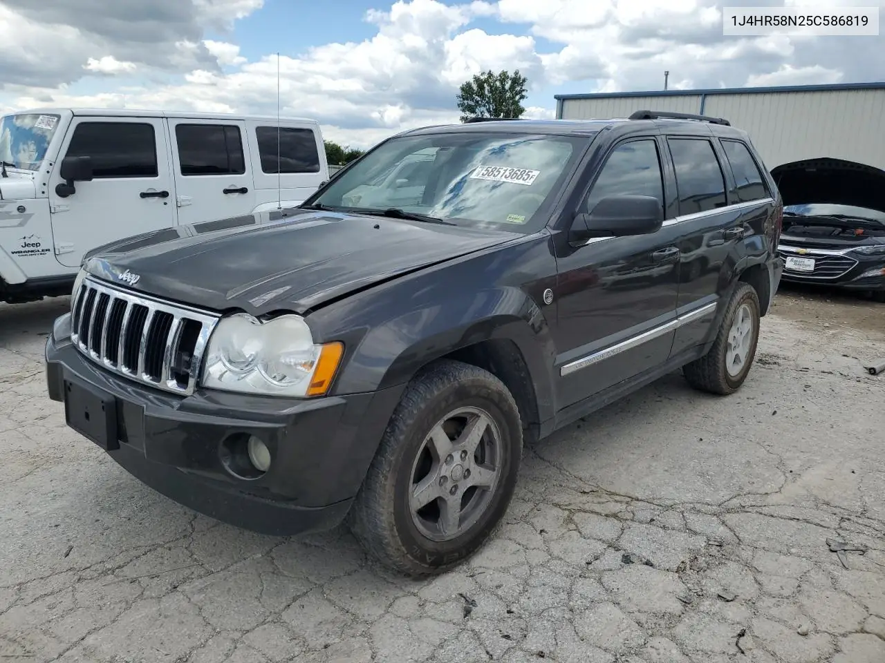 2005 Jeep Grand Cherokee Limited VIN: 1J4HR58N25C586819 Lot: 58513685
